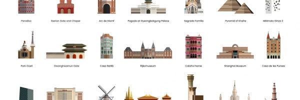 illustration-collection-tourist-famous-landmarks_53876-2934